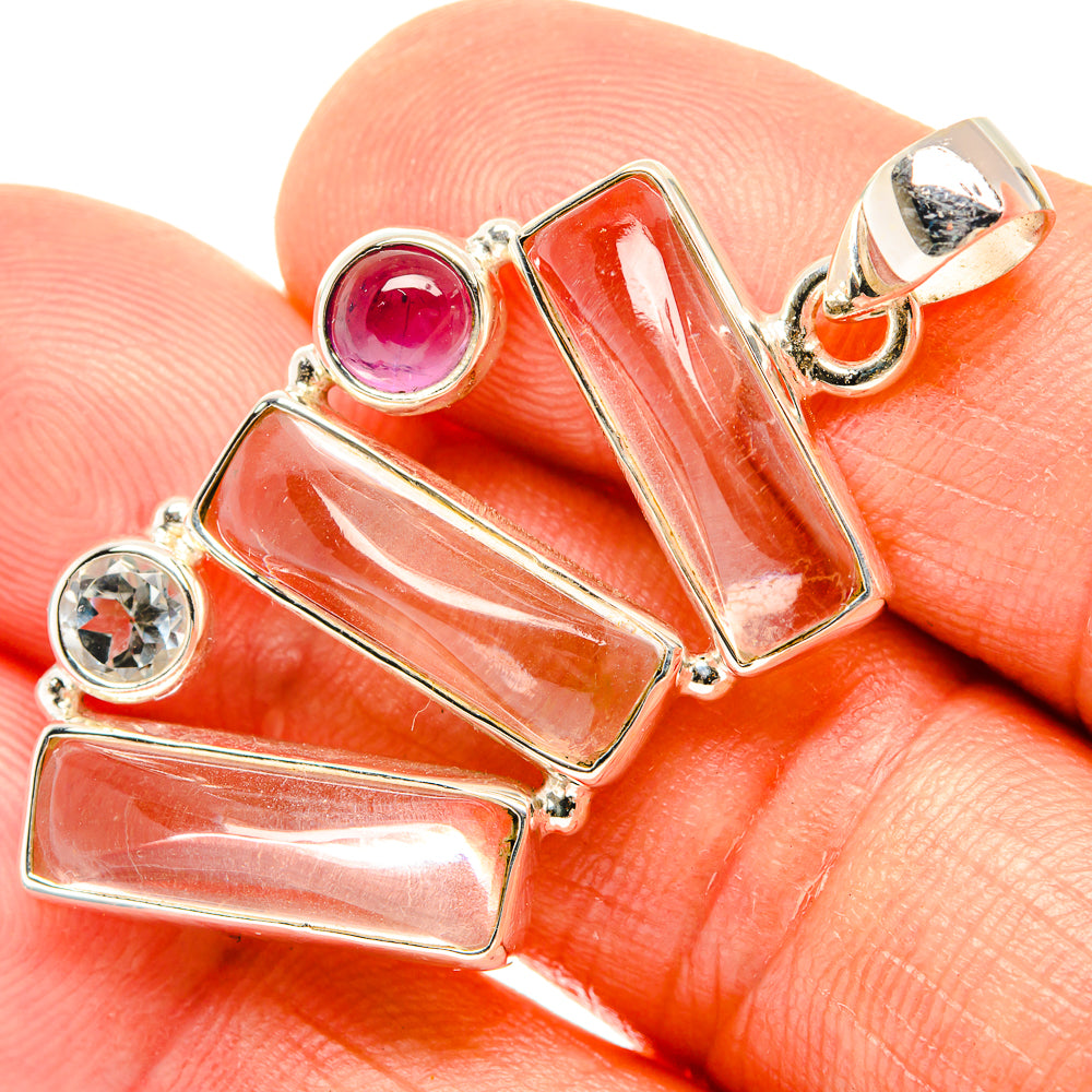 White Quartz Pendants handcrafted by Ana Silver Co - PD26688