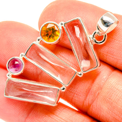 White Quartz Pendants handcrafted by Ana Silver Co - PD26689