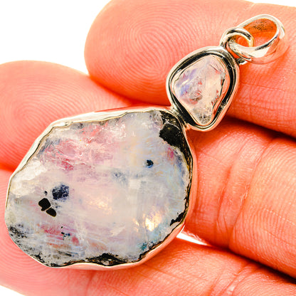 Rainbow Moonstone Pendants handcrafted by Ana Silver Co - PD26691