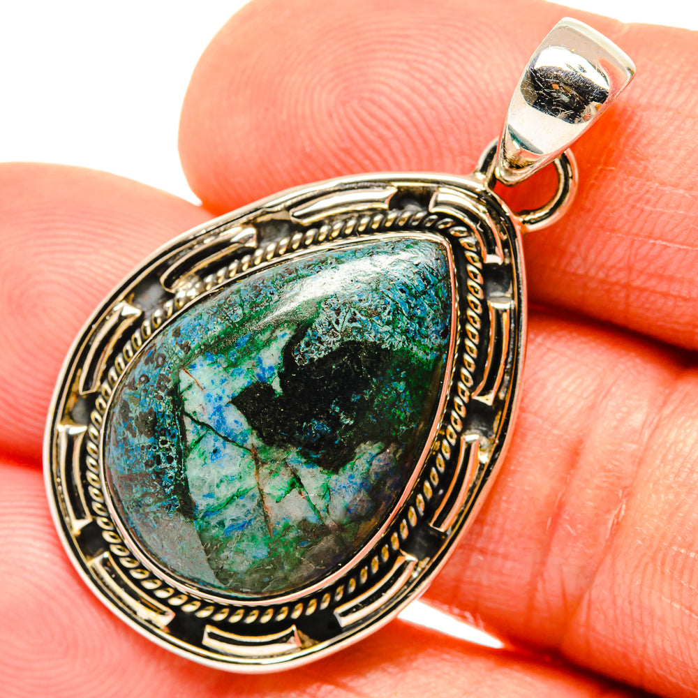 Chrysocolla Pendants handcrafted by Ana Silver Co - PD26697