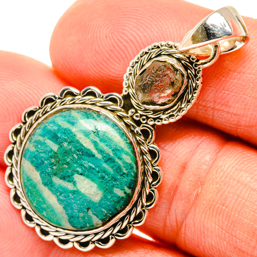 Amazonite Pendants handcrafted by Ana Silver Co - PD26702