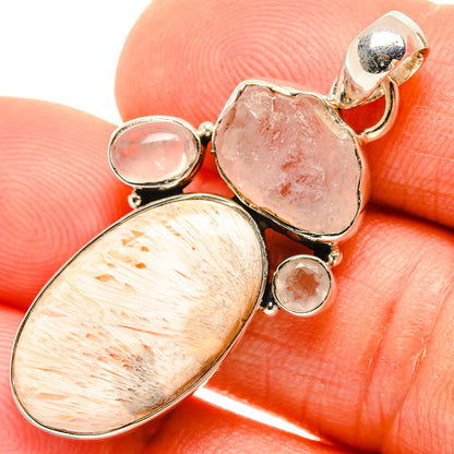 Scolecite Pendants handcrafted by Ana Silver Co - PD26703