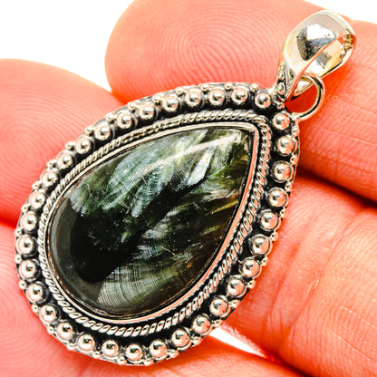 Seraphinite Pendants handcrafted by Ana Silver Co - PD26704