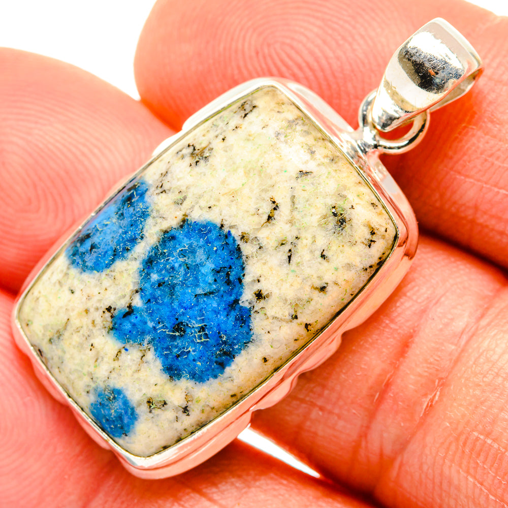 K2 Blue Azurite Pendants handcrafted by Ana Silver Co - PD26714