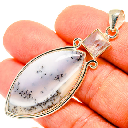 Dendritic Opal Pendants handcrafted by Ana Silver Co - PD26742