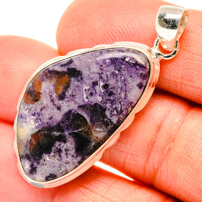 Charoite Pendants handcrafted by Ana Silver Co - PD26752