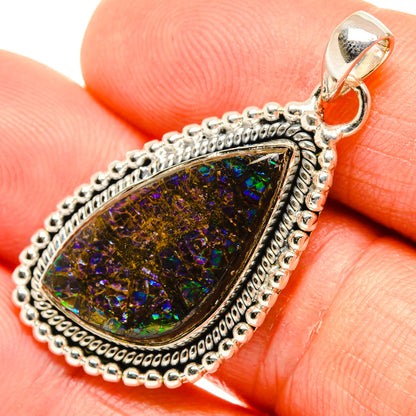 Ammolite Pendants handcrafted by Ana Silver Co - PD26761