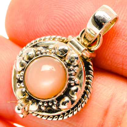 Peach Moonstone Pendants handcrafted by Ana Silver Co - PD26762