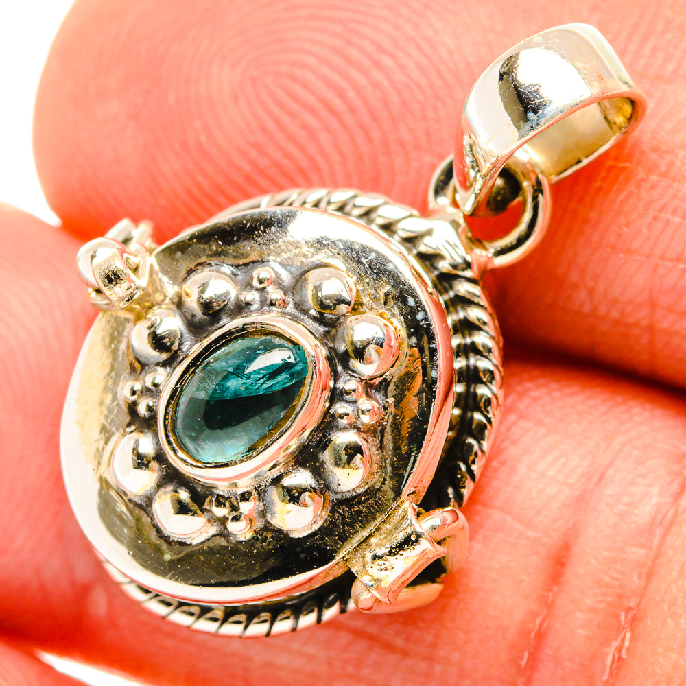 Blue Tourmaline Pendants handcrafted by Ana Silver Co - PD26768