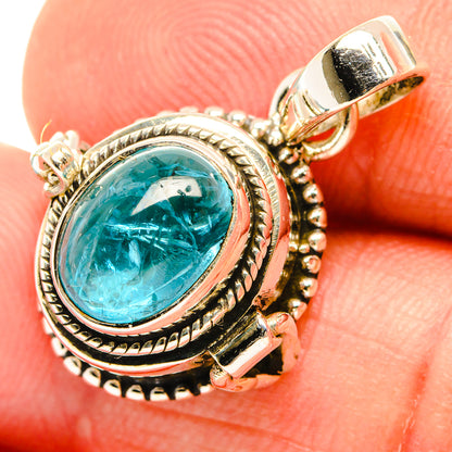 Blue Tourmaline Pendants handcrafted by Ana Silver Co - PD26772