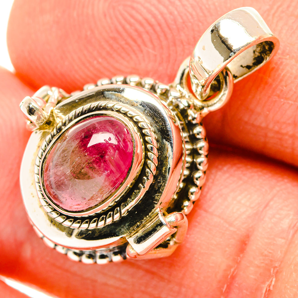Pink Tourmaline Pendants handcrafted by Ana Silver Co - PD26778