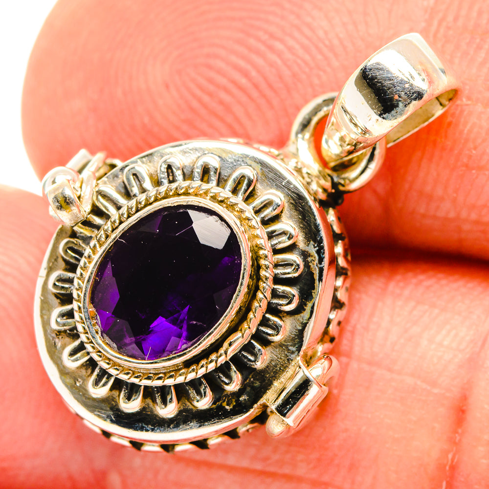 Purple Spinel Pendants handcrafted by Ana Silver Co - PD26783
