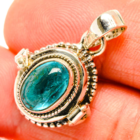 Blue Tourmaline Pendants handcrafted by Ana Silver Co - PD26789