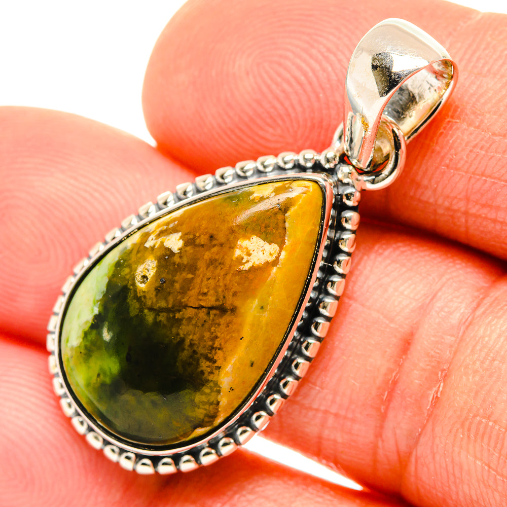 Rainforest Jasper Pendants handcrafted by Ana Silver Co - PD26791