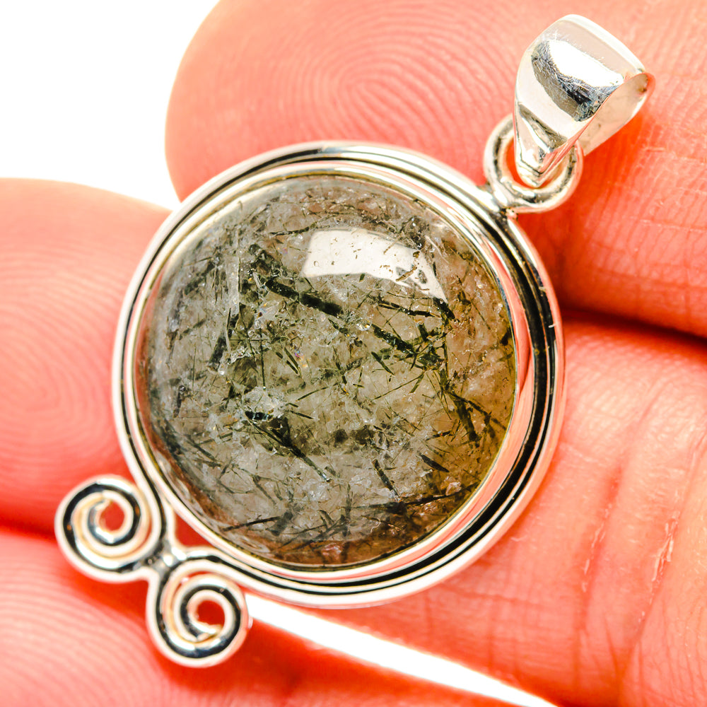 Tourmalinated Quartz Pendants handcrafted by Ana Silver Co - PD26792