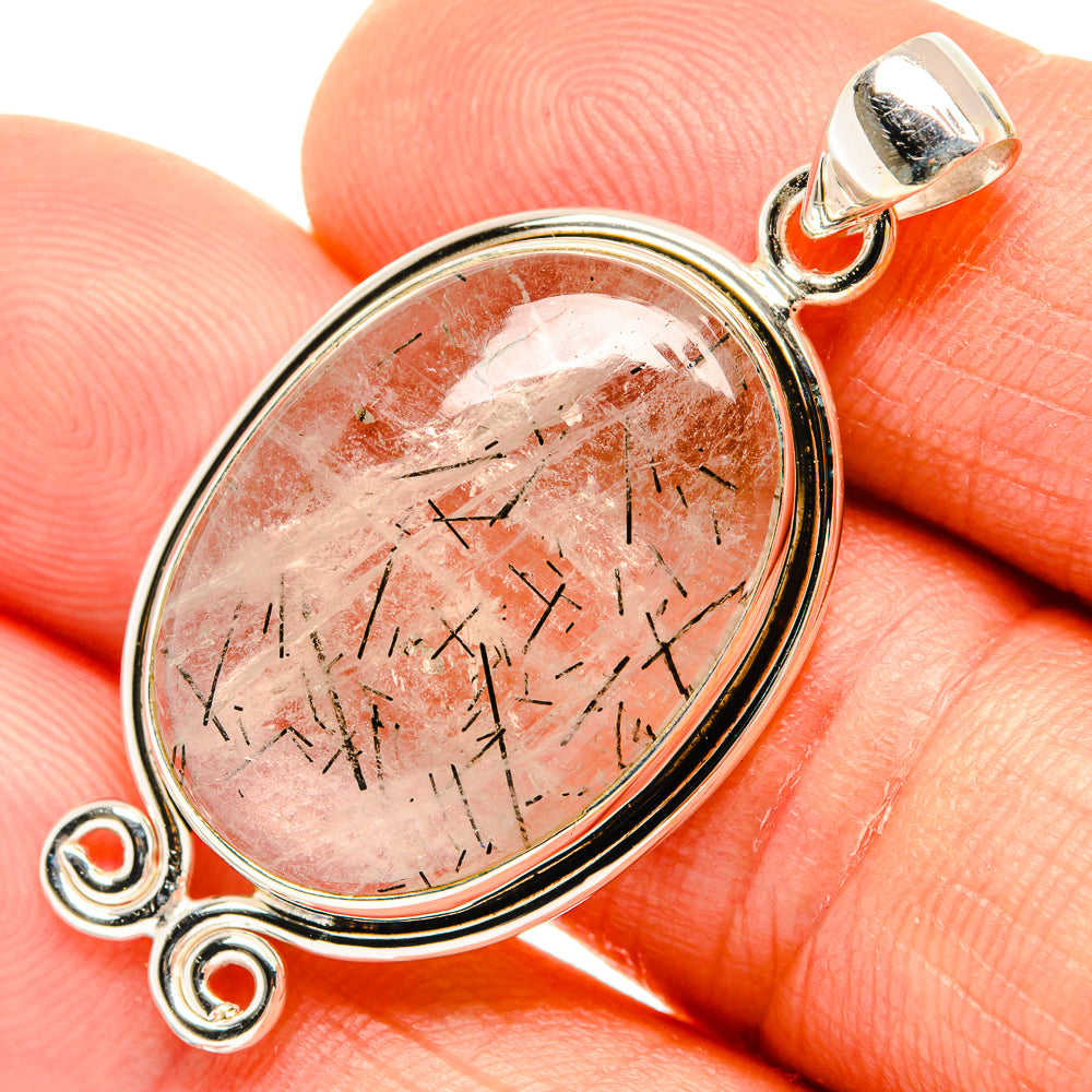 Tourmalinated Quartz Pendants handcrafted by Ana Silver Co - PD26794