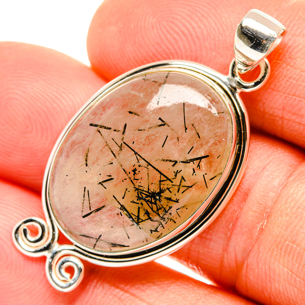 Tourmalinated Quartz Pendants handcrafted by Ana Silver Co - PD26795