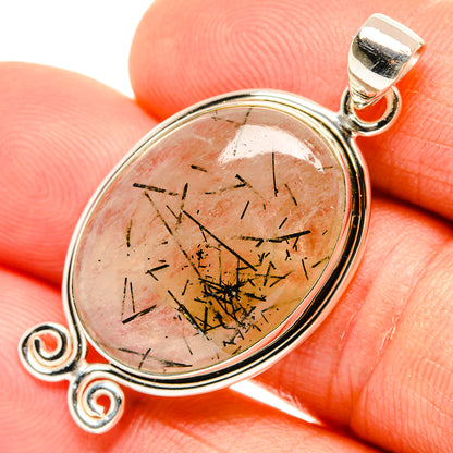 Tourmalinated Quartz Pendants handcrafted by Ana Silver Co - PD26795