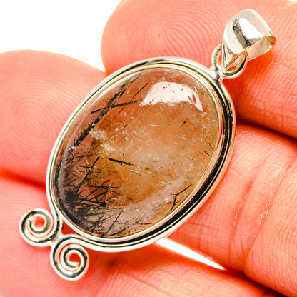 Tourmalinated Quartz Pendants handcrafted by Ana Silver Co - PD26796