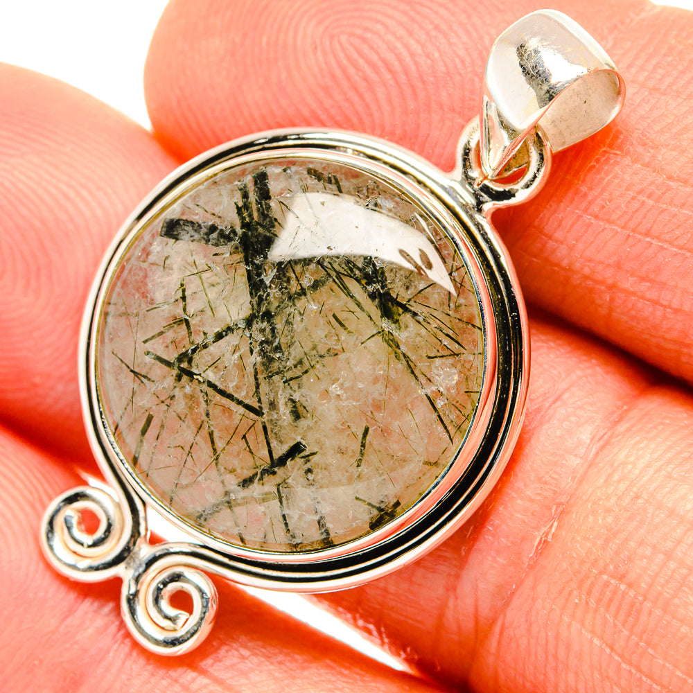 Tourmalinated Quartz Pendants handcrafted by Ana Silver Co - PD26797