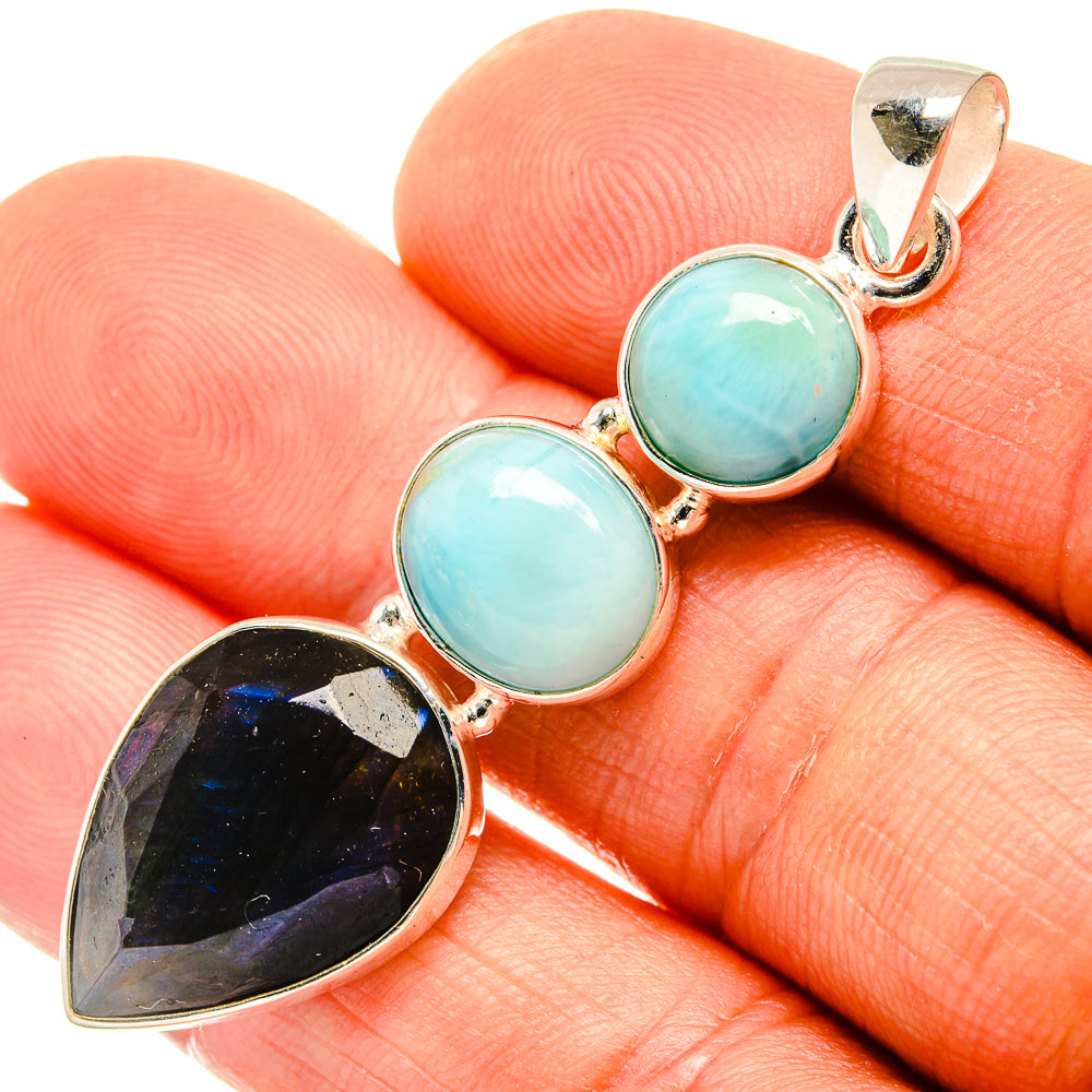Labradorite Pendants handcrafted by Ana Silver Co - PD26807
