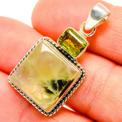 Prehnite Pendants handcrafted by Ana Silver Co - PD26834