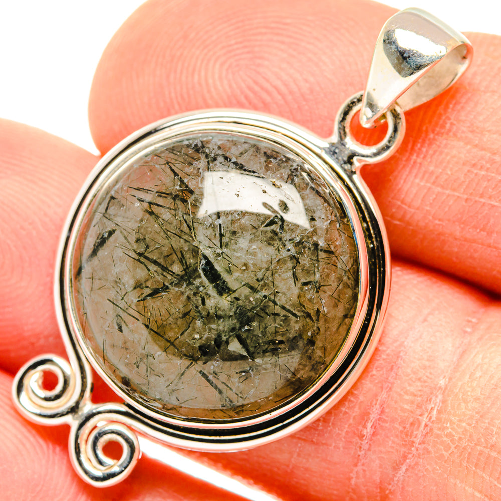 Tourmalinated Quartz Pendants handcrafted by Ana Silver Co - PD26845