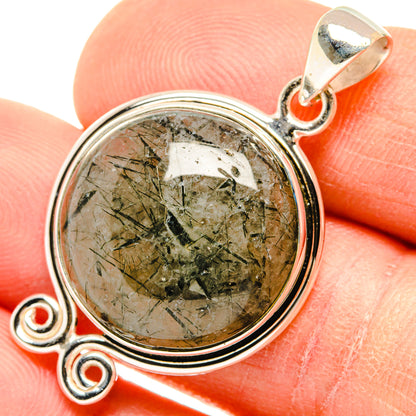 Tourmalinated Quartz Pendants handcrafted by Ana Silver Co - PD26845