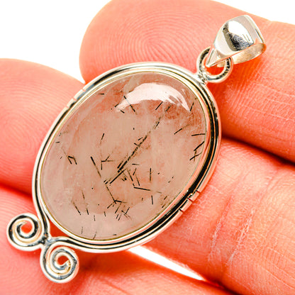 Tourmalinated Quartz Pendants handcrafted by Ana Silver Co - PD26846