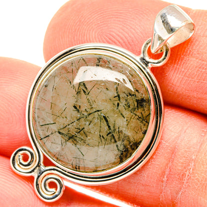 Tourmalinated Quartz Pendants handcrafted by Ana Silver Co - PD26847