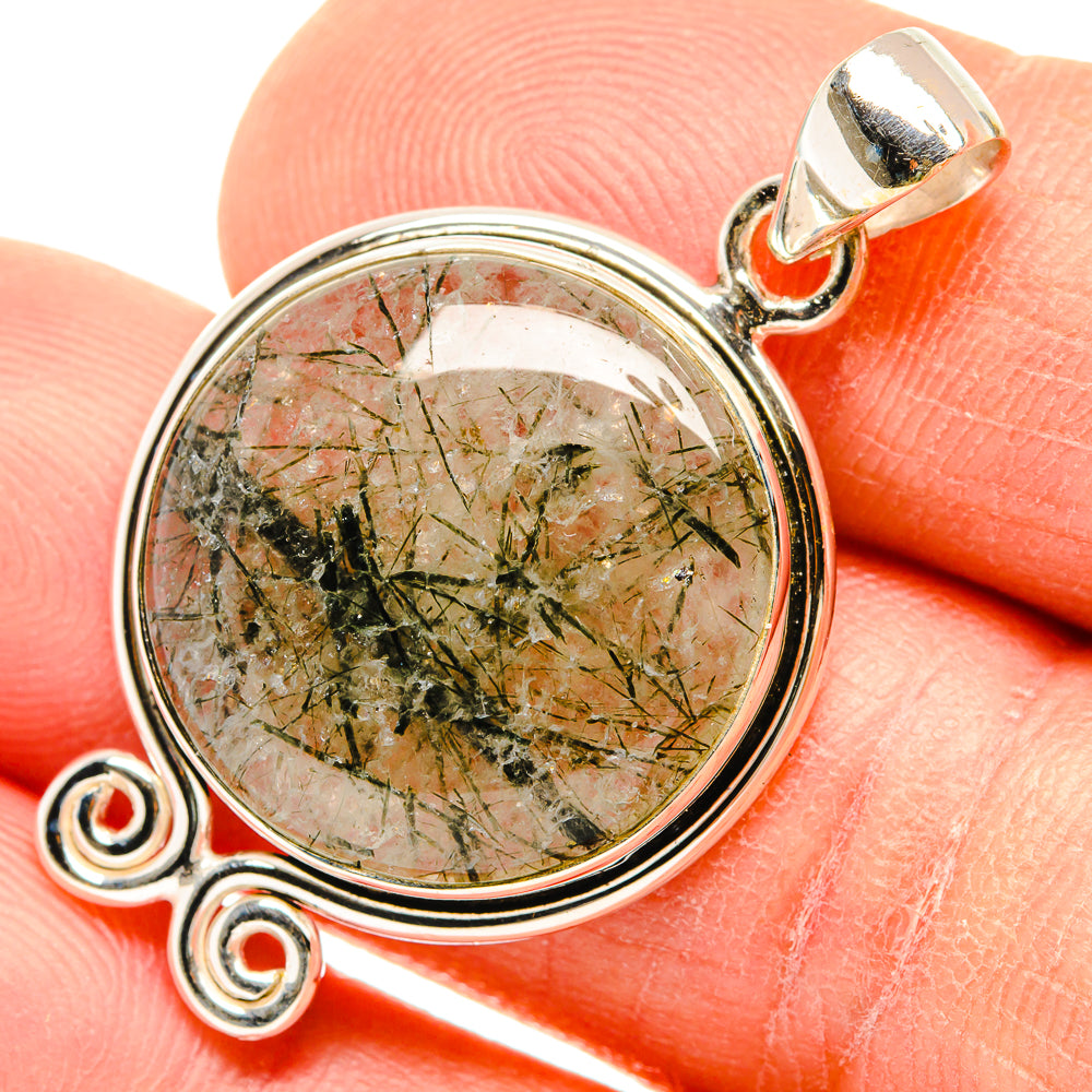 Tourmalinated Quartz Pendants handcrafted by Ana Silver Co - PD26848