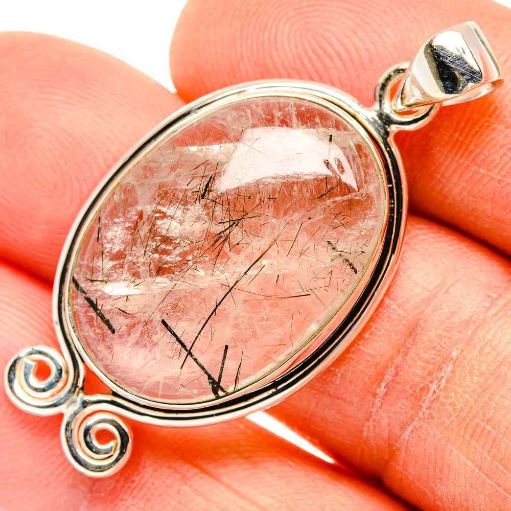 Tourmalinated Quartz Pendants handcrafted by Ana Silver Co - PD26849
