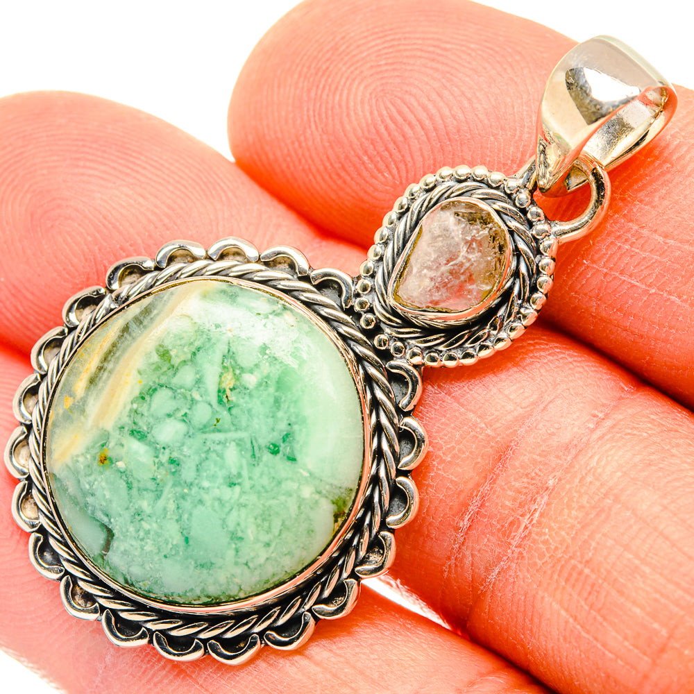 Amazonite Pendants handcrafted by Ana Silver Co - PD26850