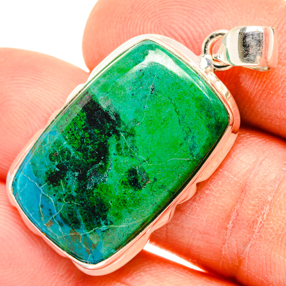 Chrysocolla Pendants handcrafted by Ana Silver Co - PD26851