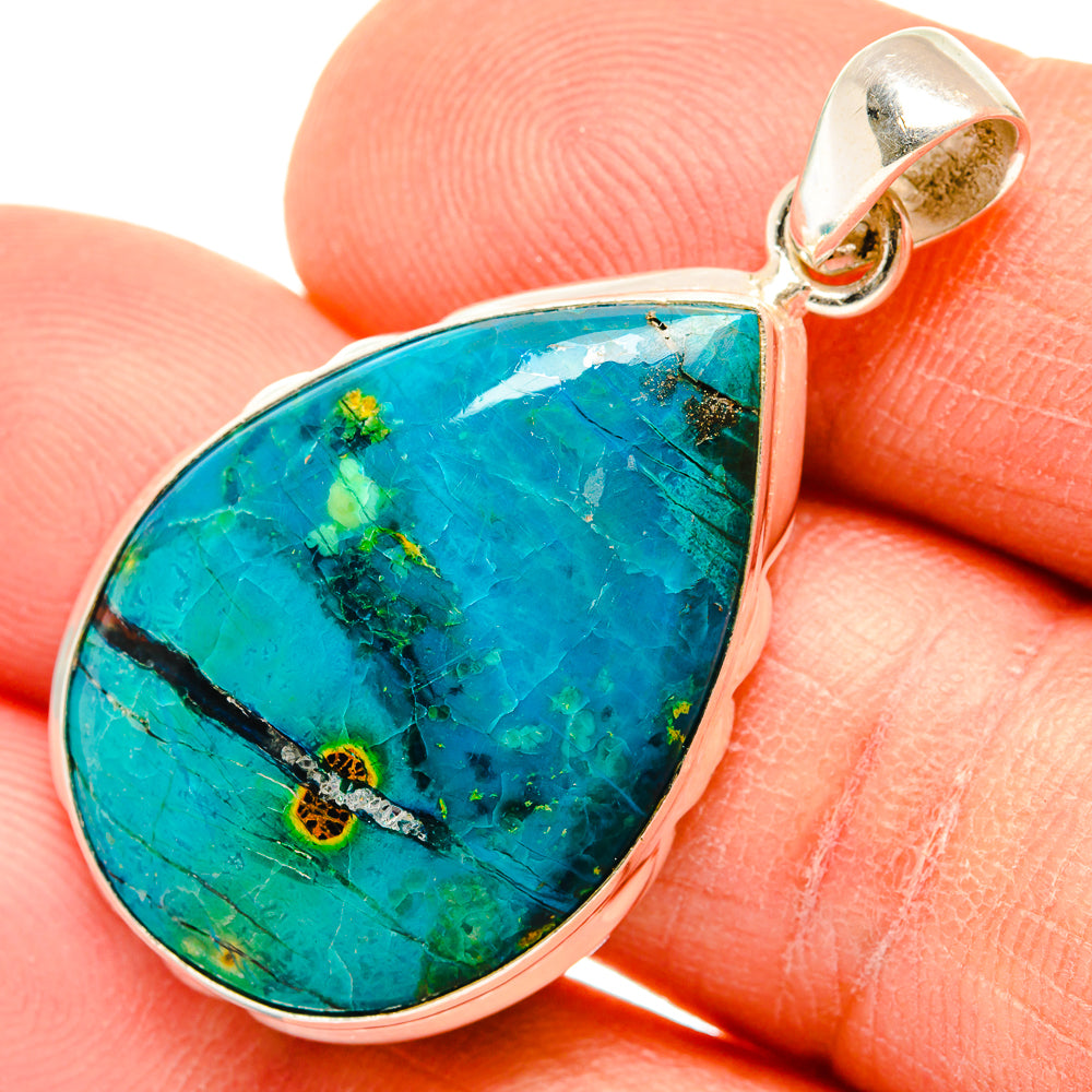 Chrysocolla Pendants handcrafted by Ana Silver Co - PD26852