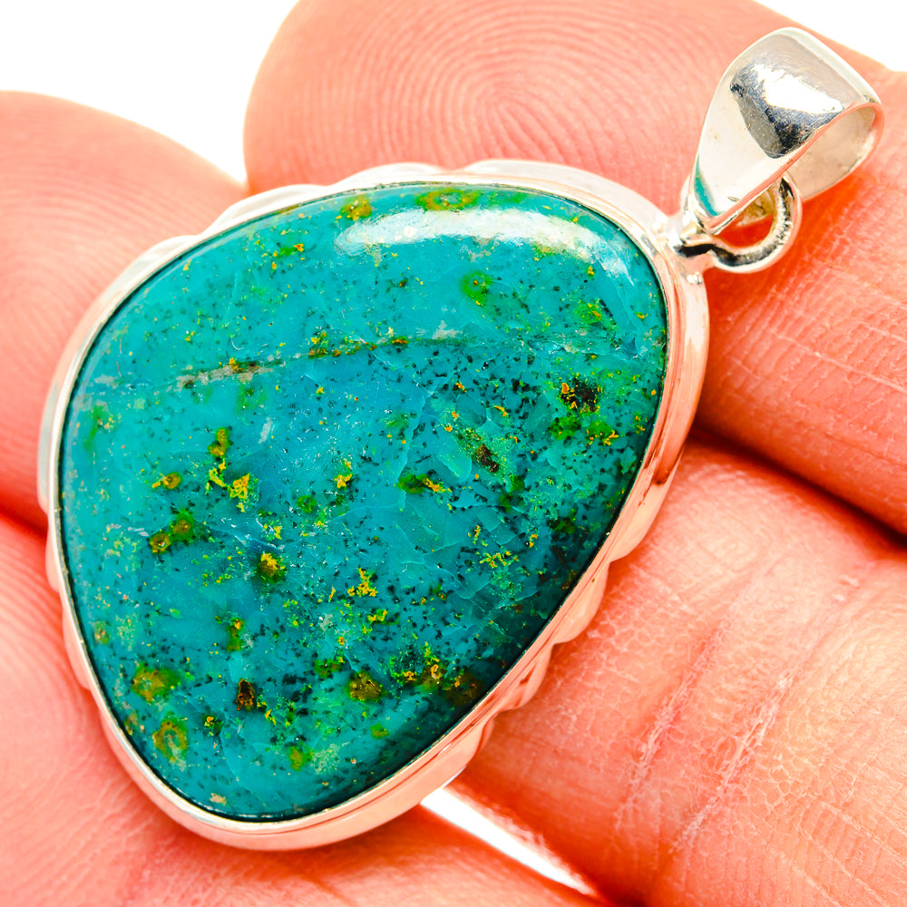 Chrysocolla Pendants handcrafted by Ana Silver Co - PD26853