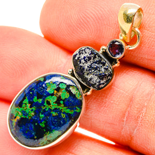 Azurite Pendants handcrafted by Ana Silver Co - PD26863