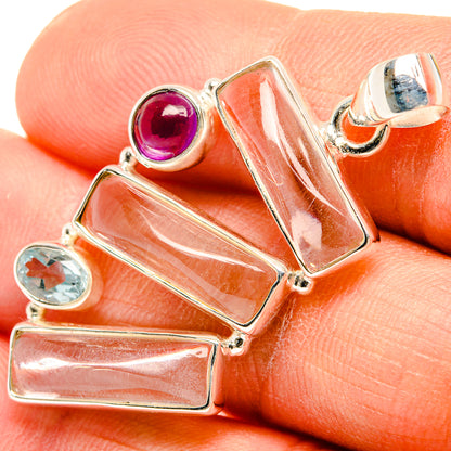 White Quartz Pendants handcrafted by Ana Silver Co - PD26871