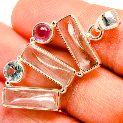 White Quartz Pendants handcrafted by Ana Silver Co - PD26872