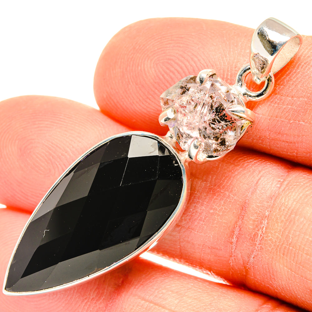 Black Onyx Pendants handcrafted by Ana Silver Co - PD26894