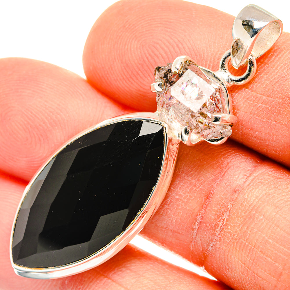 Black Onyx Pendants handcrafted by Ana Silver Co - PD26896