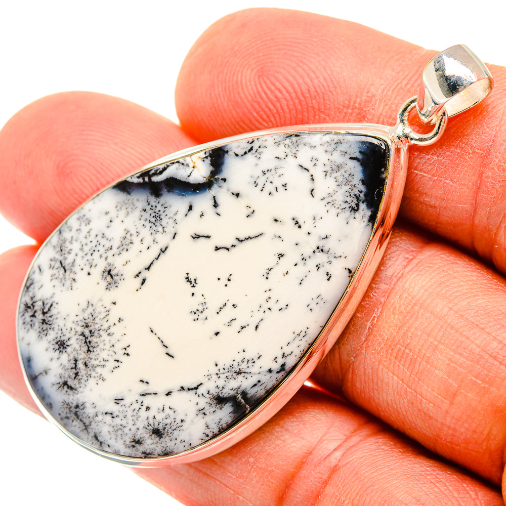 Dendritic Opal Pendants handcrafted by Ana Silver Co - PD26906