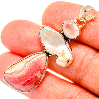 Rhodochrosite Pendants handcrafted by Ana Silver Co - PD26908