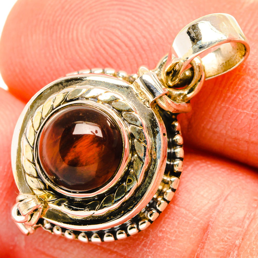 Red Tiger Eye Pendants handcrafted by Ana Silver Co - PD26919