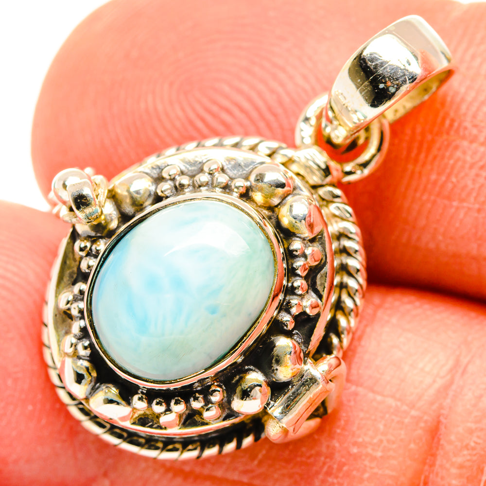 Larimar Pendants handcrafted by Ana Silver Co - PD26924