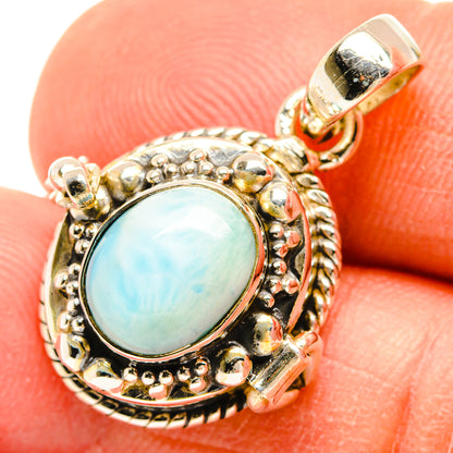 Larimar Pendants handcrafted by Ana Silver Co - PD26924