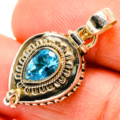 Blue Topaz Pendants handcrafted by Ana Silver Co - PD26927