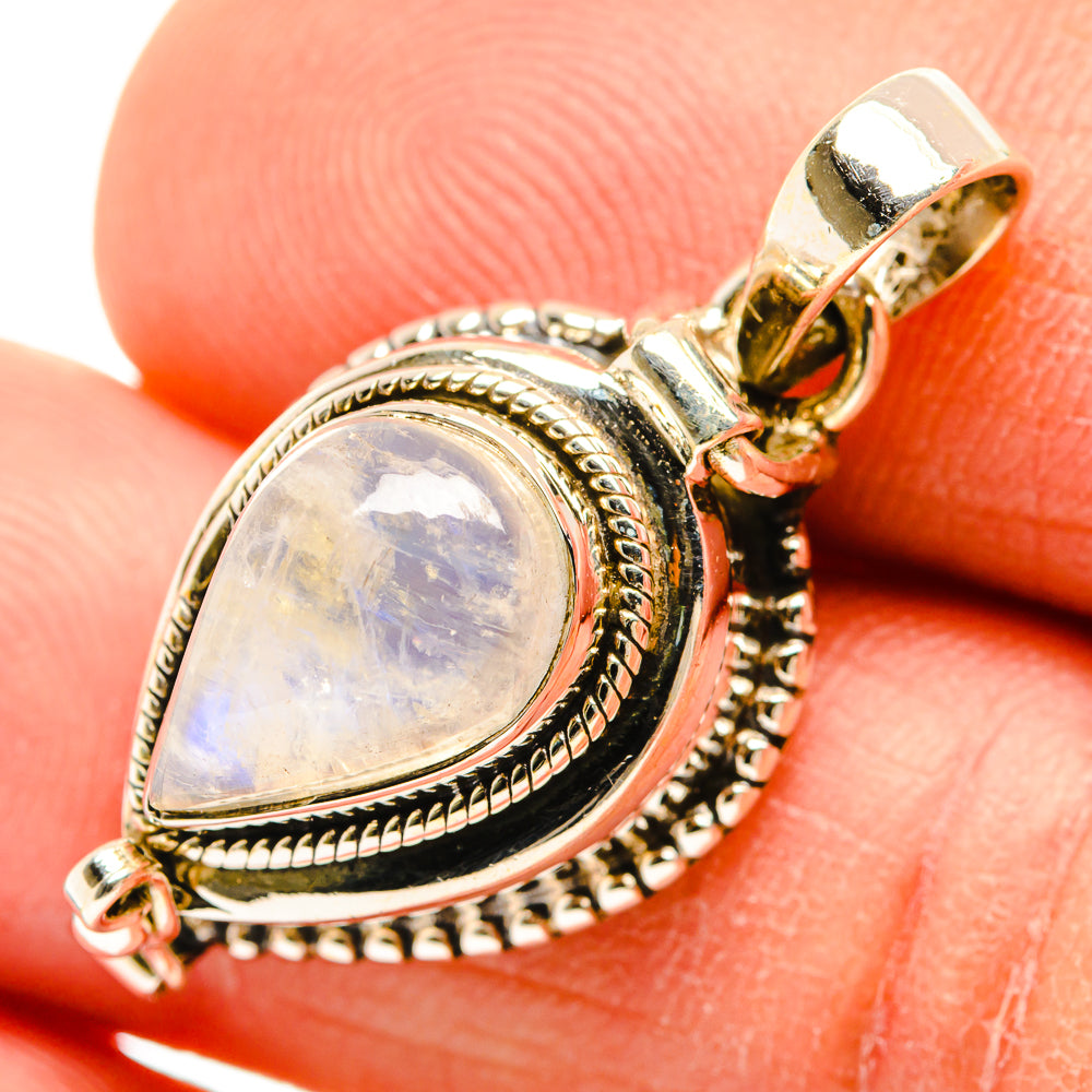 Rainbow Moonstone Pendants handcrafted by Ana Silver Co - PD26929