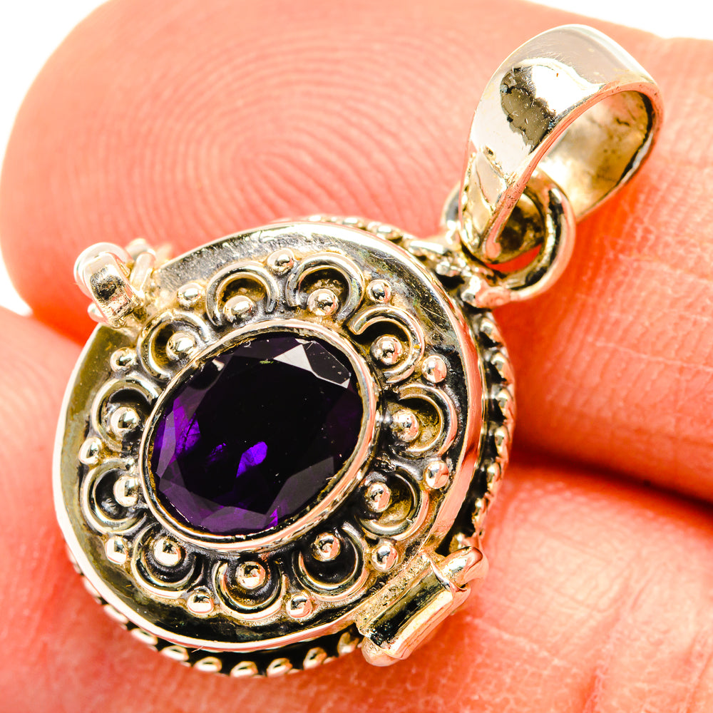 African Amethyst Pendants handcrafted by Ana Silver Co - PD26930