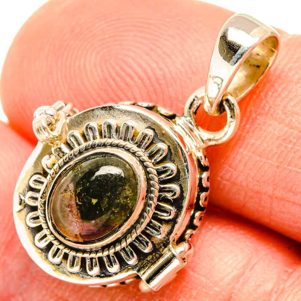 Watermelon Tourmaline Pendants handcrafted by Ana Silver Co - PD26934